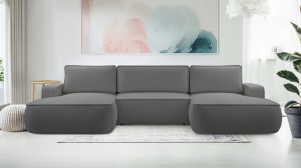 AX LIVING Ablia Sofa U-Form mit Schlaffunktion 364 cm