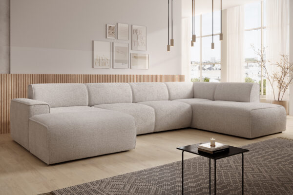 AX LIVING XXL Sofa U Form Didim 378cm breit modern & großzügig R / L