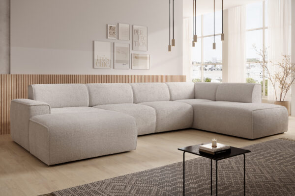 AX LIVING XXL Sofa U Form Didim 378cm breit modern & großzügig R / L