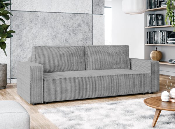 AX LIVING Aydin Cord Sofa 3 Sitzer Sofa mit Schlaffunktion 238 cm