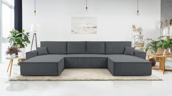 AX LIVING Sofa U mit Schlaffunktion Cedria U Wohnlandschaft 389cm