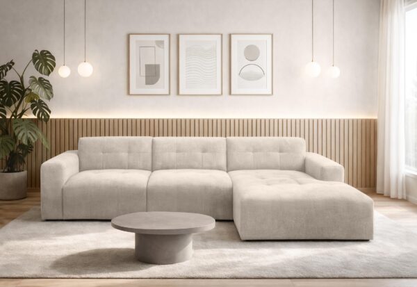 AX LIVING Couch in L Form Corlu Sofa für Wohnzimmer 310 cm R / L