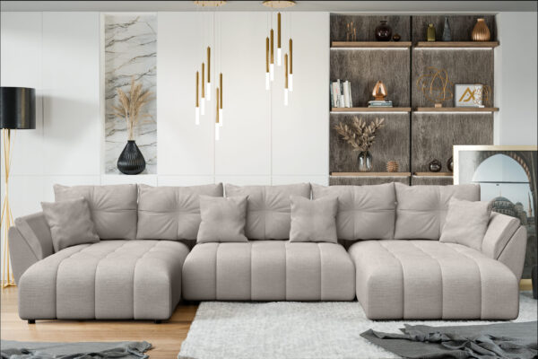 AX LIVING Couch U Form mit Schlaffunktion Antalya 382 cm universell