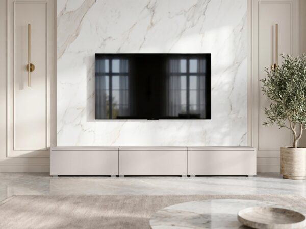 AX LIVING Barvo 3x100 cm TV Kommode Lowboard Stehend / Hängend
