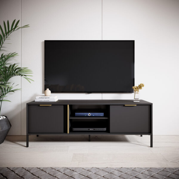 AX LIVING Catanian 153 – anthrazit Fernseher Schrank, 153,1 cm breit