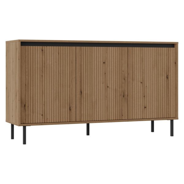 AX LIVING Sideboard Bodrum Kommode 3 Türen 149 cm