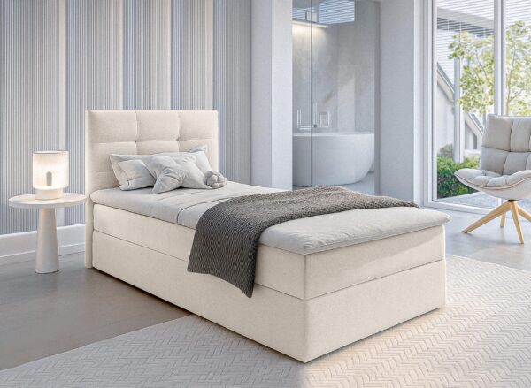 AX LIVING Bett mit Bettkasten 80/90/100/120/140/160/180x200 cm Geceteni