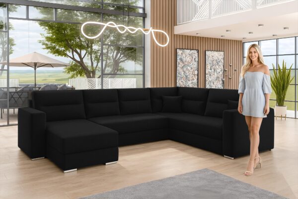 AX LIVING Ecksofas groß Lovere 314 cm breit Sofa mit Schlaffunktion universell