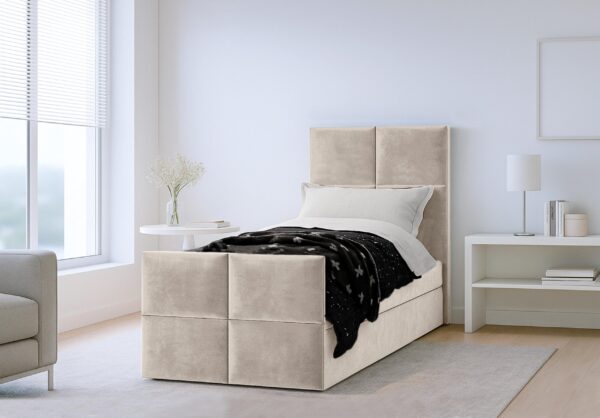 AX LIVING Bett mit Bettkasten 80/90/100/120/140/160/180x200 cm Aleyna