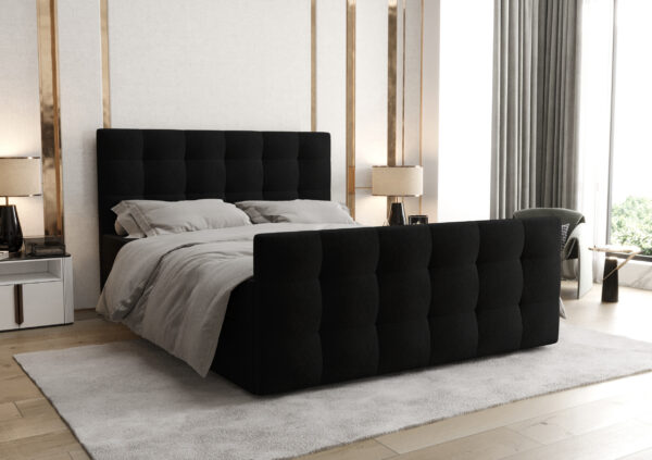 AX LIVING Bett mit Bettkasten 140/160/180x200 cm Orchido
