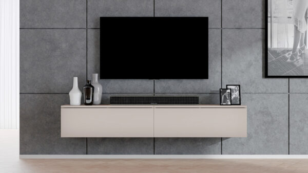 AX LIVING Designer Lowboard Loriano 2x100 cm TV Schrank Stehend / Hängend