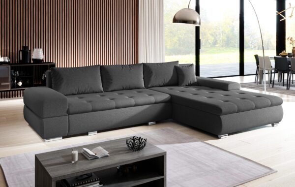 AX LIVING Couch Sofa L Form Sivaso mit Schlaffunktion 310 cm universell