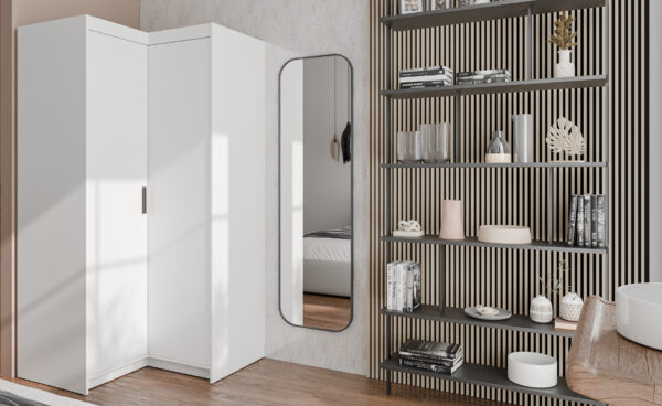 AX LIVING Schrank Modern Eckschrank Storicos