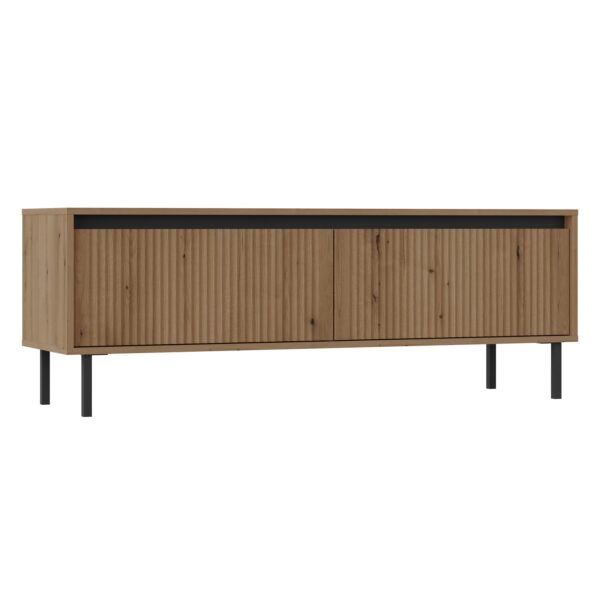 AX LIVING TV-Lowboard Bodrum TV-Schrank 2 Schubladen 140 cm