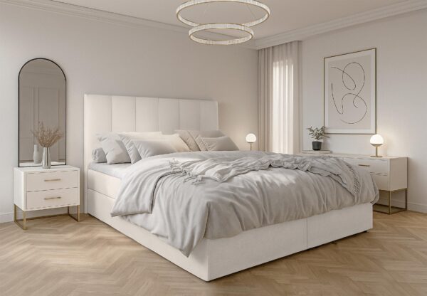AX LIVING Bett mit Bettkasten 80/90/100/120/140/160/180x200 cm Marea