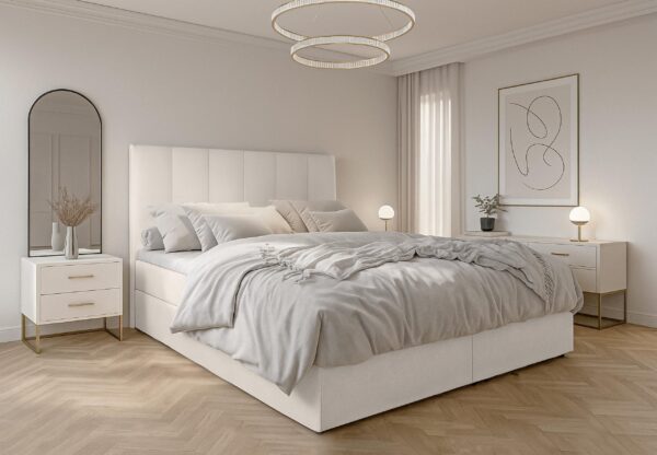 AX LIVING Bett mit Bettkasten 80/90/100/120/140/160/180x200 cm Marea