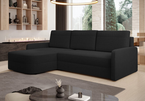 AX LIVING Ecksofa mit Schlaffunktion Nebbiolo 250 cm breit Couch universell