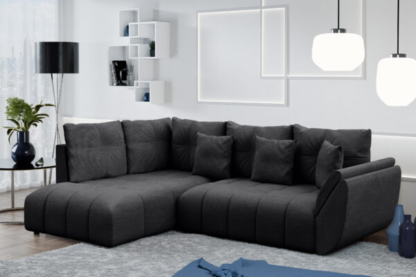 AX LIVING Ecksofa mit Schlaffunktion Corleone L Sofa 268 cm universell