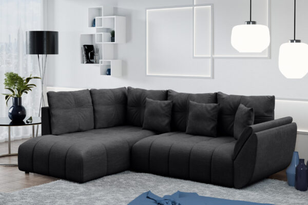 AX LIVING Ecksofa mit Schlaffunktion Corleone L Sofa 268 cm universell
