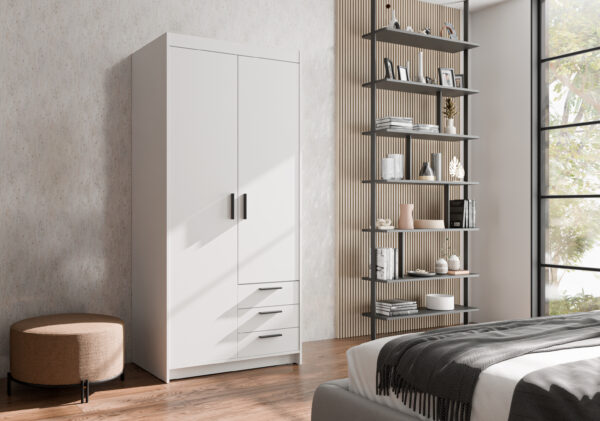 AX LIVING Storicos 2T3S Kleiderschrank mit schubladen