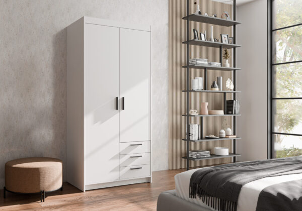 AX LIVING Storicos 2T3S Kleiderschrank mit schubladen
