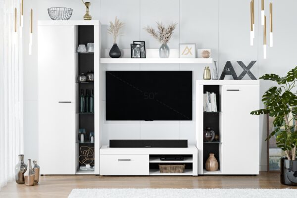 AX LIVING Spacoro Wohnwand 270 cm breite, hochwertig, ohne LED