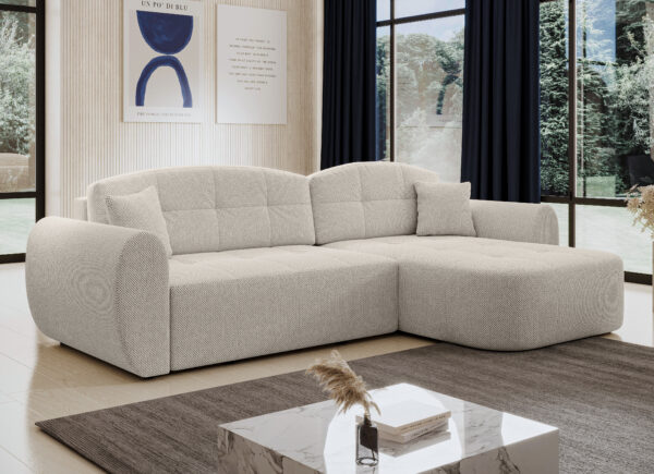 AX LIVING Ecksofa mit Schlaffunktion Nubio 282 cm breit Eckcouch universell