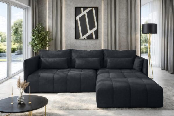 AX LIVING Gaziante Eckschlafcouch mit Bettkasten 248 cm universell