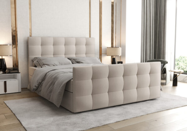 AX LIVING Bett mit Bettkasten 140/160/180x200 cm Orchido