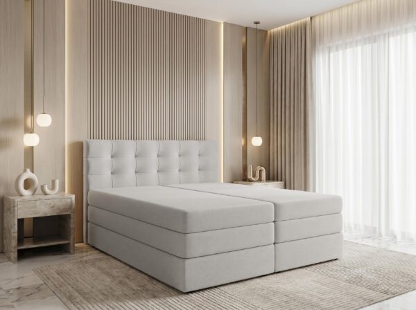 AX LIVING Bett mit Bettkasten 140/160/180x200 cm Finike mit/ohne topper