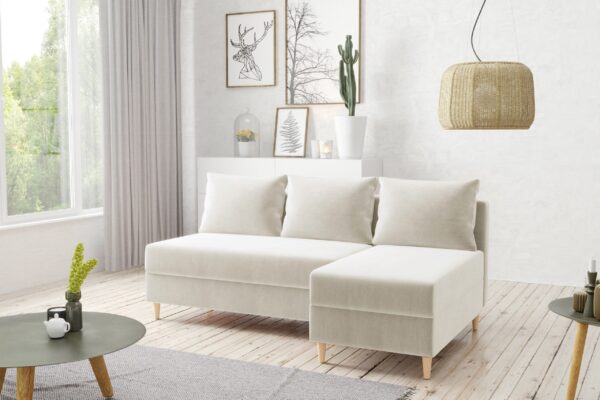 AX LIVING Ecksofa Klein Modern Farring 204 cm Stil und Funktionalität universell