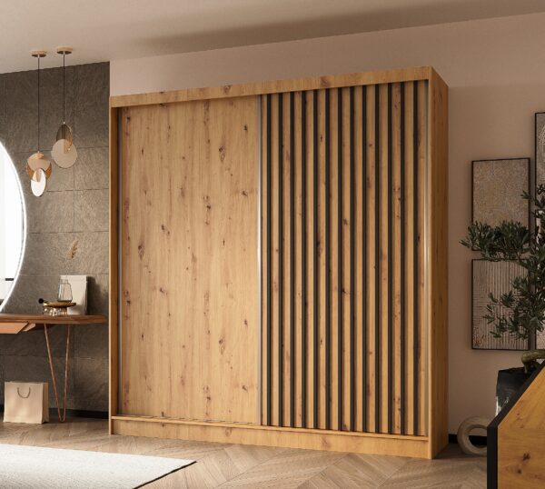 AX LIVING Cabinio Schwebetürenschrank 200 cm breit
