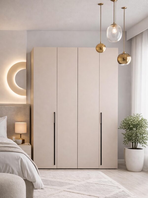 AX LIVING Omodeo Kleiderschrank 170 breit mit WingLine-Falttüren