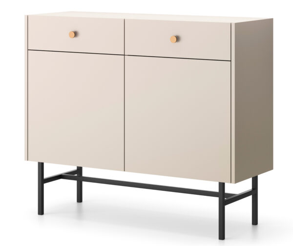 AX LIVING Kommode modern Dinley 104 cm mit Türen & Schubladen