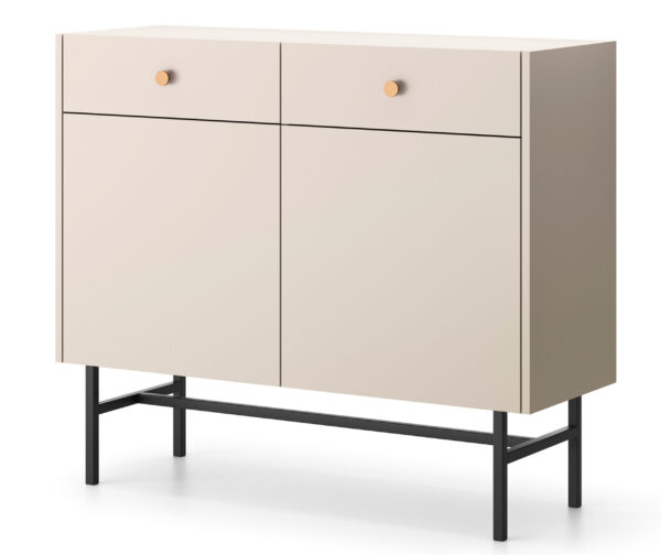 AX LIVING Kommode modern Dinley 104 cm mit Türen & Schubladen