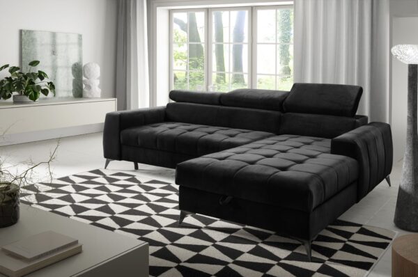 AX LIVING Eckcouch mit Schlaffunktion Arkucio Mini 260 cm R / L