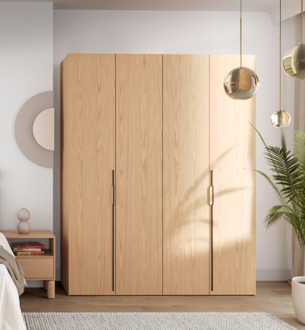 AX LIVING Omodeo Kleiderschrank 200 cm breit mit WingLine-System