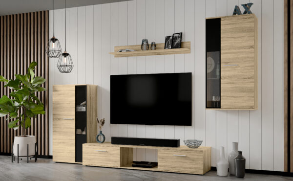 AX LIVING Hochwertige Wohnwand Formilo 240 cm