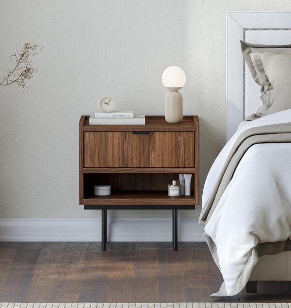 AX LIVING Nordiva Nachttisch Kommode 40 cm Holz Modern