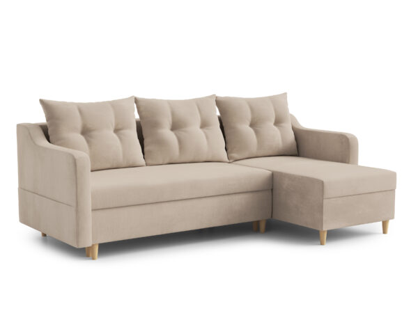 AX LIVING Eckcouch mit Bettfunktion Balerno 224 cm Elegantes Design universell
