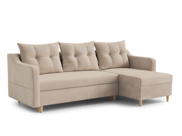 AX LIVING Eckcouch mit Bettfunktion Balerno 224 cm Elegantes Design universell