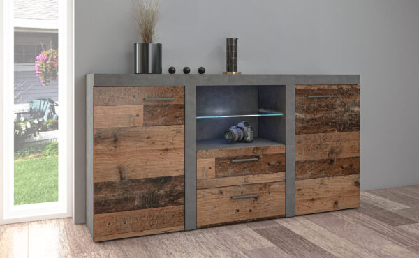 AX LIVING Schubladenschrank Kommode Spacoro 2T2S Modern