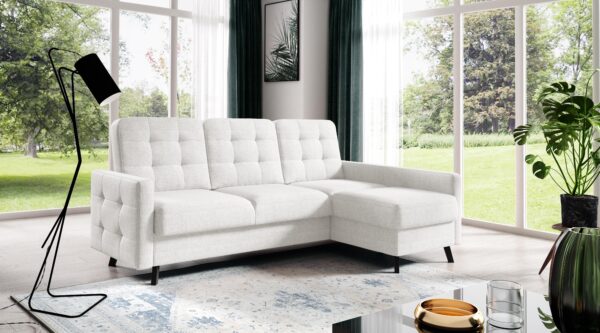 AX LIVING Kleines Ecksofa mit Schlaffunktion Yosmio 225 cm R / L