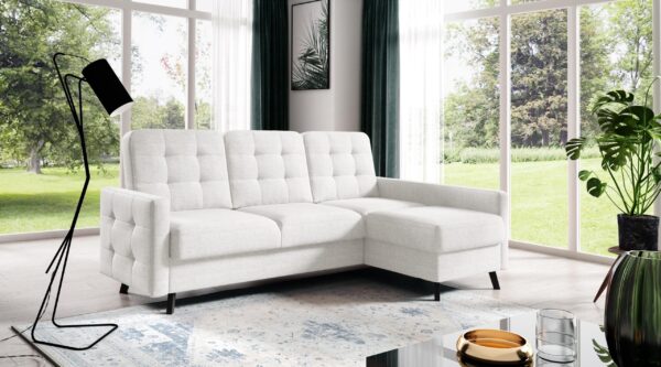 AX LIVING Kleines Ecksofa mit Schlaffunktion Yosmio 225 cm R / L