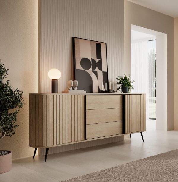 AX LIVING Sideboard mit Schubladen Sanremi 196 cm