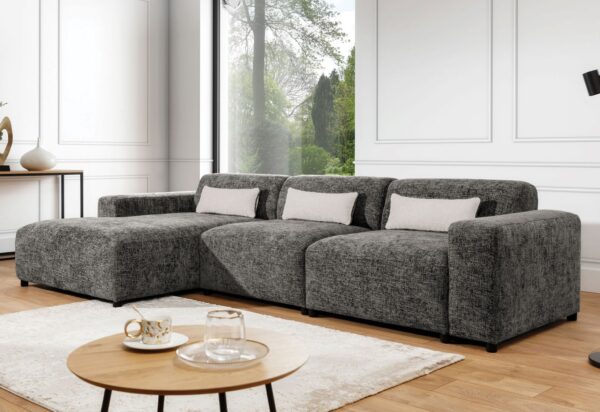 AX LIVING Couch L Form Jughlio 331 cm breit modern geräumig R / L
