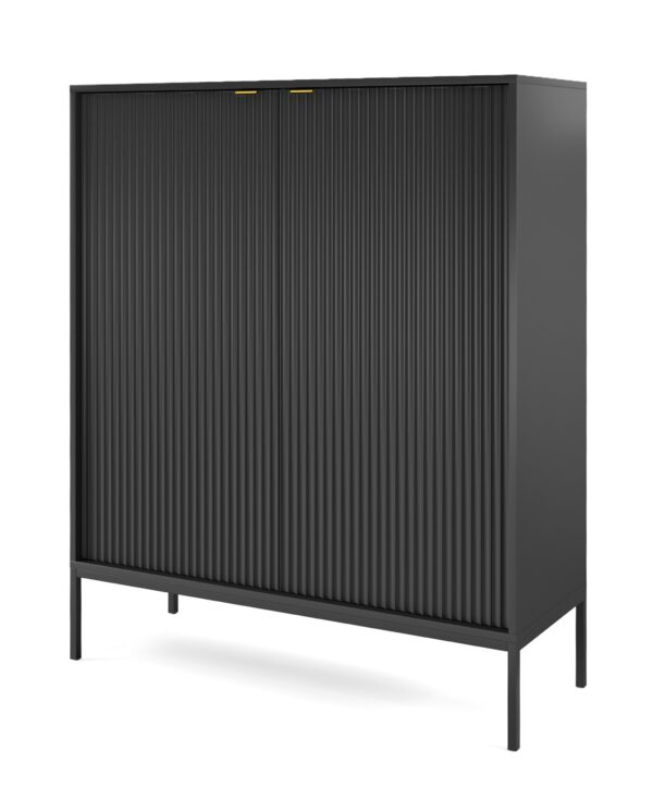AX LIVING Modern Kommode Eternas K104 mit Lamellenfront 104 cm