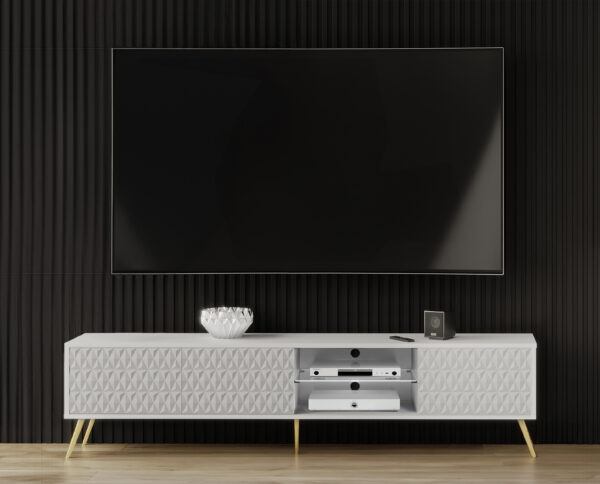 AX LIVING Lowboard TV Delvine 175 cm – mit Füßen