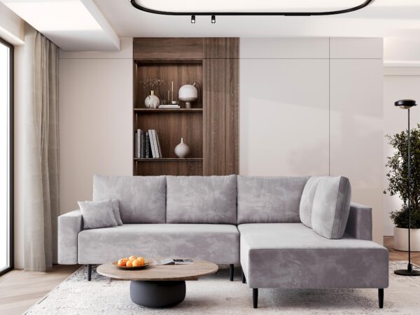 AX LIVING Kalkan Ecksofa mit Schlaffunktion Couch L Form 257 R/L