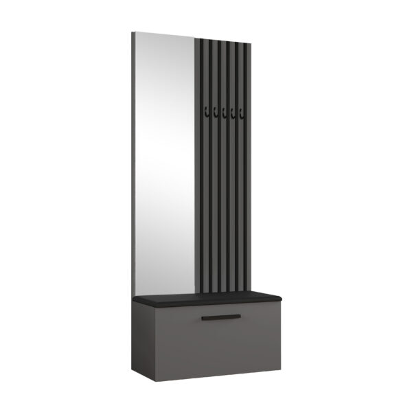 AX LIVING Kleiderschrank mit Spiegel Rosanno II 80,6 cm